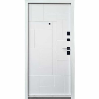 Дверь Qdoors Ультра Прайм-М 850 Пр мрамор темный/белая эмаль