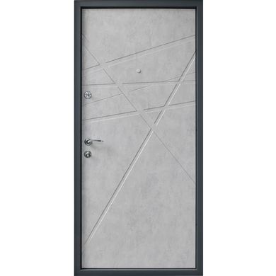 Вхідні двері Berez Sierra 850 Пр мармур темний/бетон сірий
