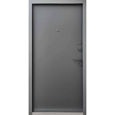 Двері Qdoors Ультра Онтаріо/Гладь 950 Пр чорний софт