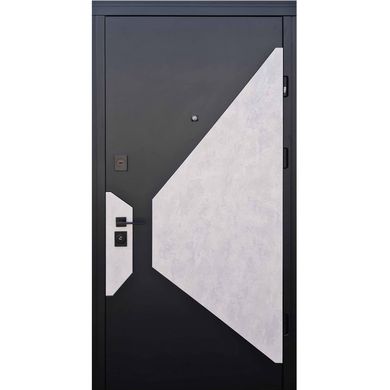 Двери Страж Vesta Ст. Lux 850 Пр софт блэк бетон сер./софт милк